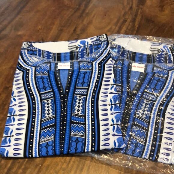 Big Mama Dakishi shirt blue/white one size NWOT - Picture 8 of 9